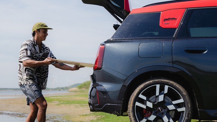 MINI Countryman Heckklappe offen, Detail